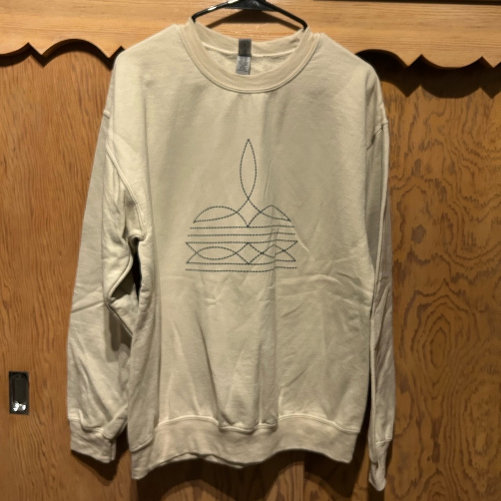 Boot stitch crew neck